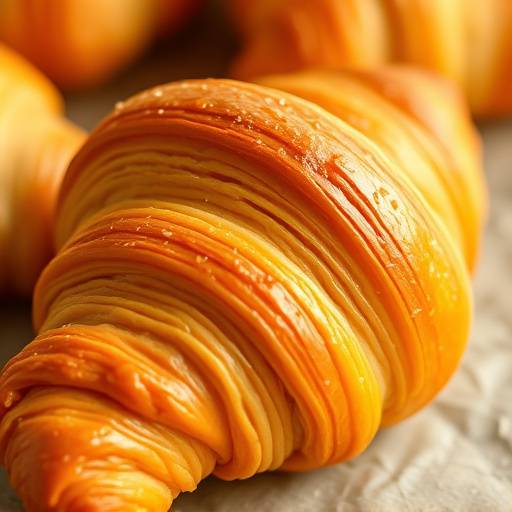 Croissant recién horneado